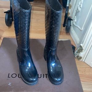 Louis Vuitton rain boots pre loved